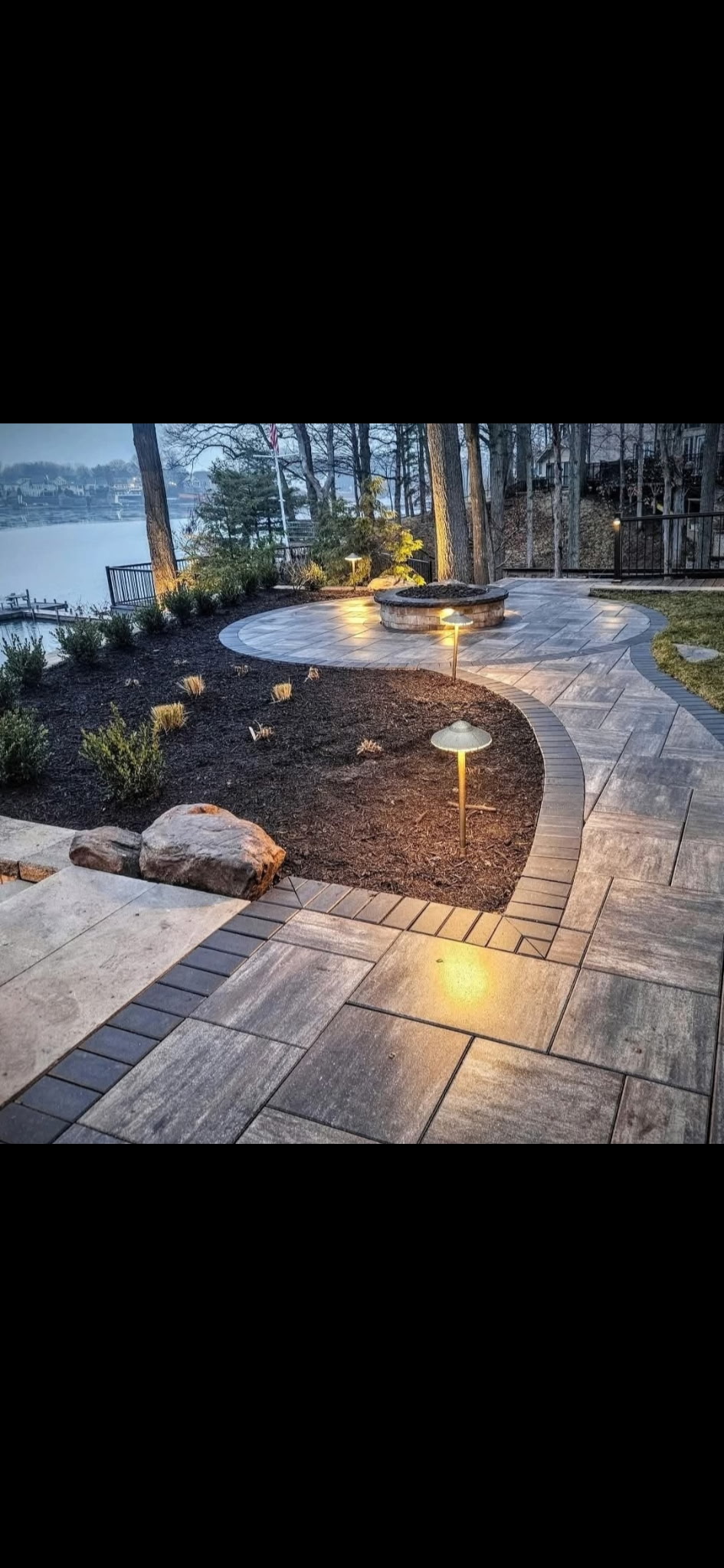 Architectural and landscape lighting by LA Landscapes Inc